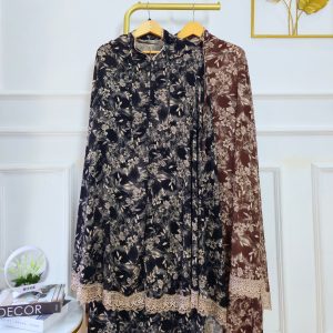 Dovira Mukena Katun Rayon Viscose Motif 2in1 Mukena Dewasa Jumbo Keanni Series